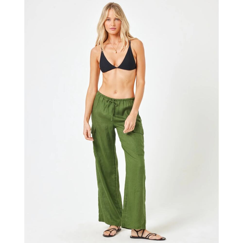 L*Space Linen Straight Leg Cargo Pants - Picture 2 of 7